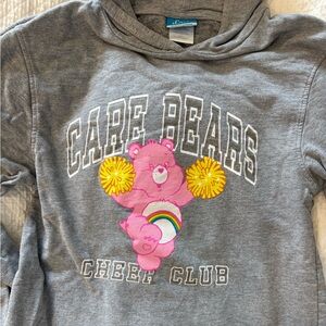 Y2K Gray Care Bears Cheer Club Hoodie